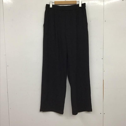 ユナイテッドアローズグリーンレーベルリラクシング UNITEDARROWSGREENLABELRELAXING パンツ スラックス 3614-1-000017 オルマイ ウラキモウ ワイド パンツ 40 無地 黒 / ブラック / black レディース USED 古着 中古 10153036