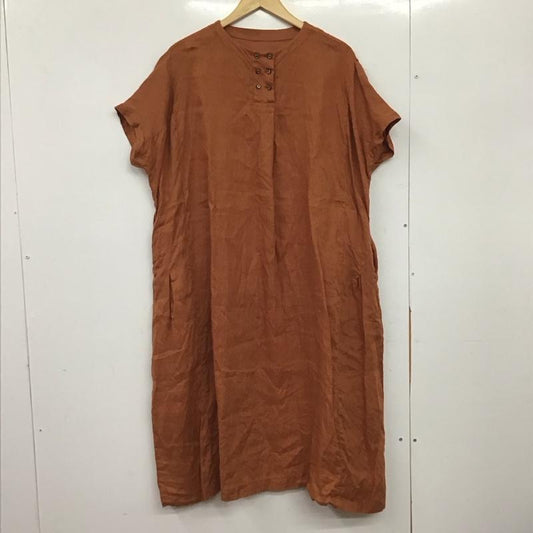 古着 USED ワンピース ロングスカート pouss 無地 茶 / ブラウン / brown レディース USED 古着 中古 10153039