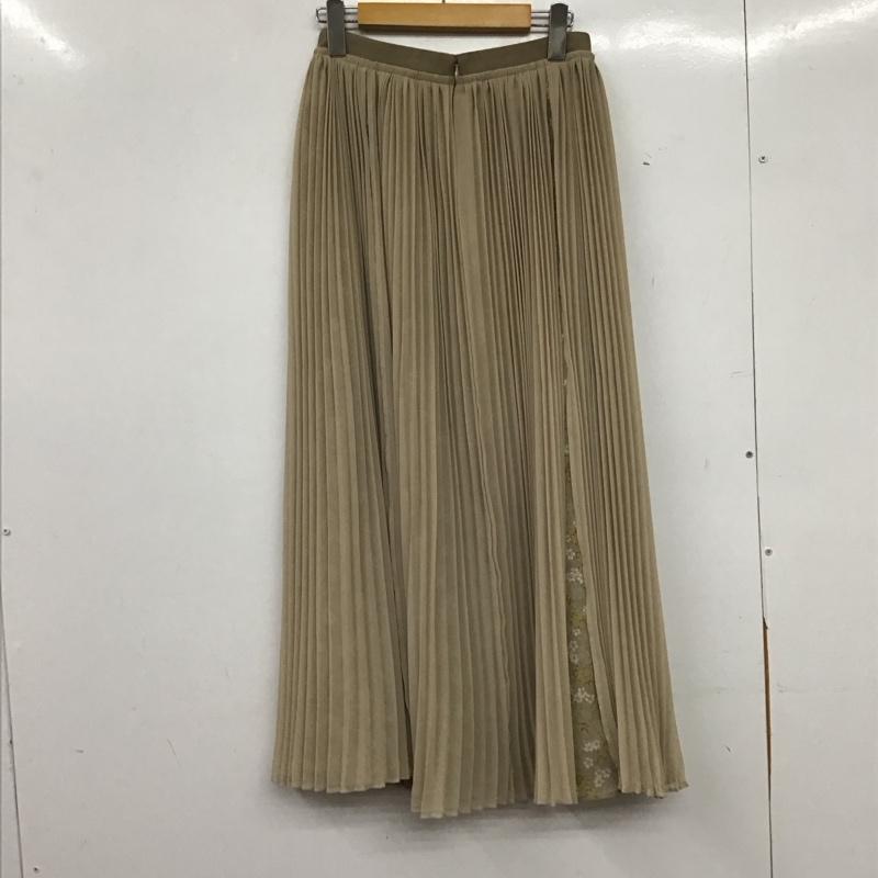 クラネ CLANE スカート ロングスカート FREE 無地 X 総柄 ベージュ / ベージュ / beige レディース USED 古着 中古 10153048
