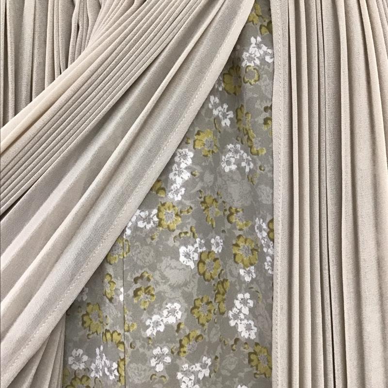 クラネ CLANE スカート ロングスカート FREE 無地 X 総柄 ベージュ / ベージュ / beige レディース USED 古着 中古 10153048
