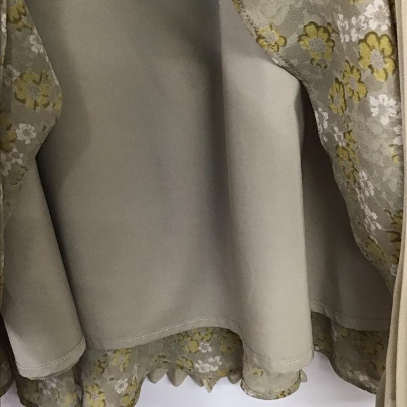 クラネ CLANE スカート ロングスカート FREE 無地 X 総柄 ベージュ / ベージュ / beige レディース USED 古着 中古 10153048