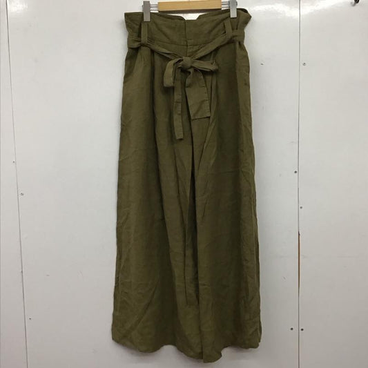 ザラウーマン ZARA WOMAN パンツ スラックス L 無地 カーキ / カーキ / khaki レディース USED 古着 中古 10153049
