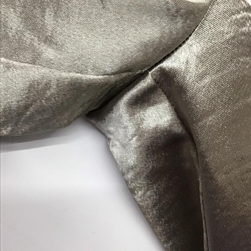ジーナシス JEANASIS パンツ スラックス js050407mc ラスター サテン ストレート パンツ FREE 無地 灰 / グレー / gray レディース USED 古着 中古 10153051