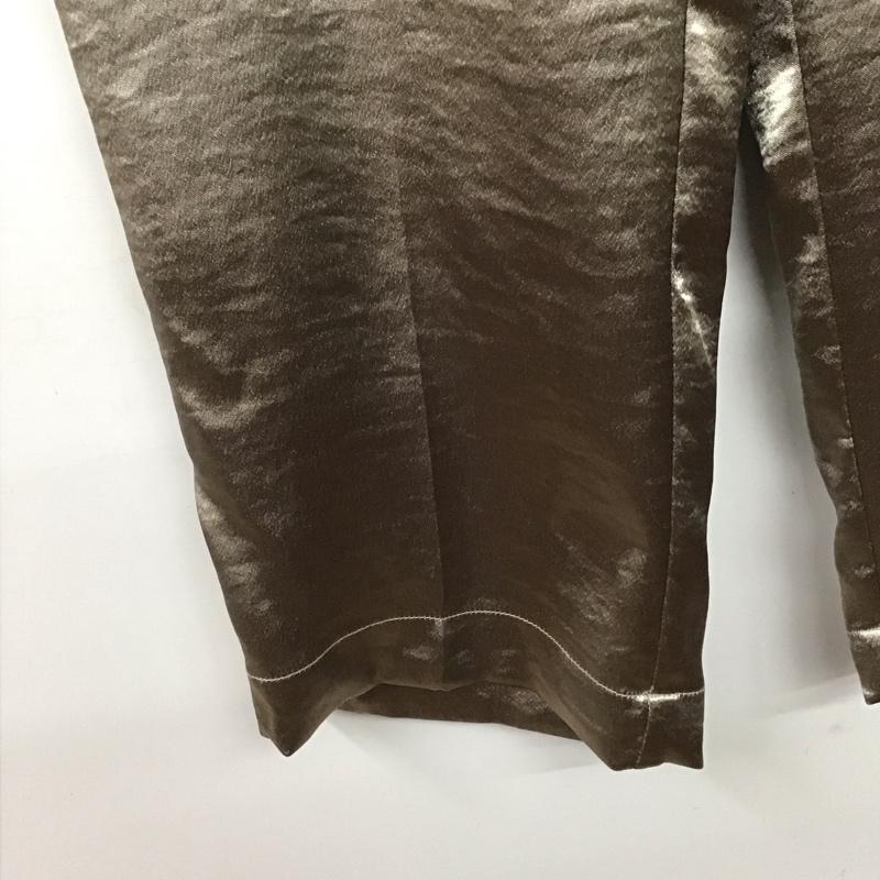 ジーナシス JEANASIS パンツ スラックス js050407mc ラスター サテン ストレート パンツ FREE 無地 灰 / グレー / gray レディース USED 古着 中古 10153051