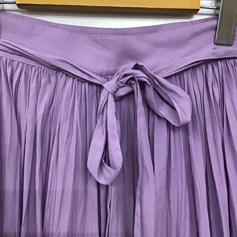 ミラオーウェン Mila Owen スカート ロングスカート 09wfs191066 ワッシャーマキシ丈巻きSK 0 無地 紫 / パープル / purple レディース USED 古着 中古 10153052