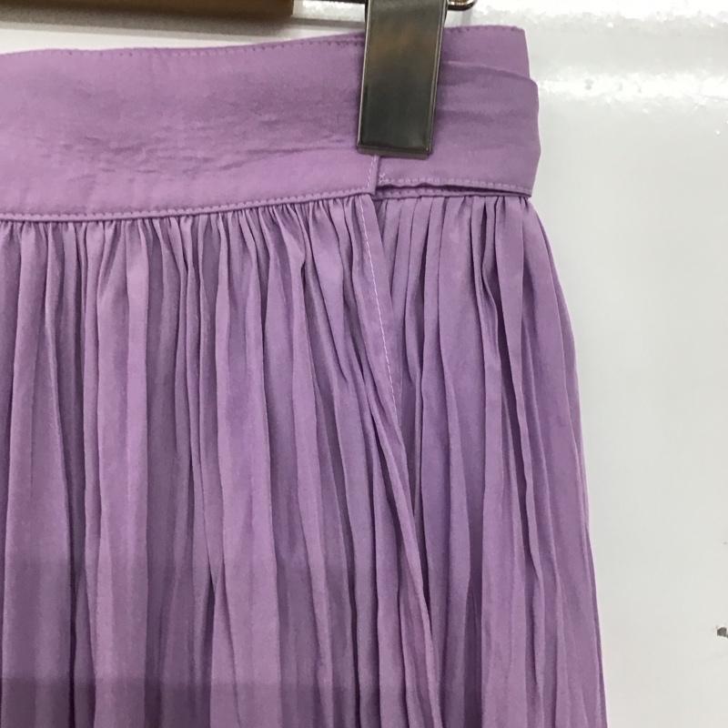 ミラオーウェン Mila Owen スカート ロングスカート 09wfs191066 ワッシャーマキシ丈巻きSK 0 無地 紫 / パープル / purple レディース USED 古着 中古 10153052