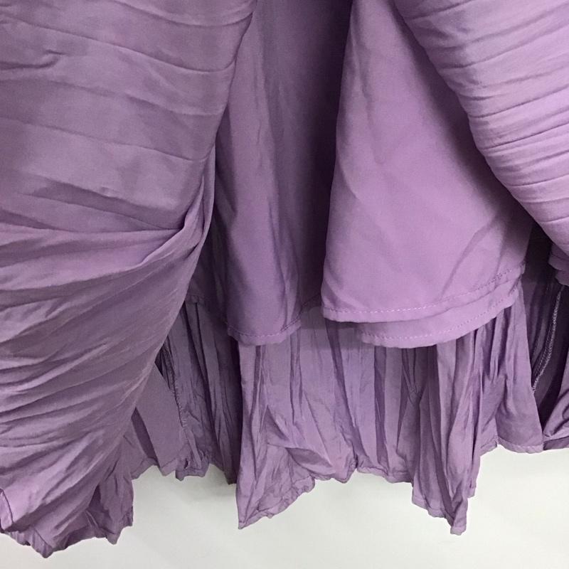 ミラオーウェン Mila Owen スカート ロングスカート 09wfs191066 ワッシャーマキシ丈巻きSK 0 無地 紫 / パープル / purple レディース USED 古着 中古 10153052