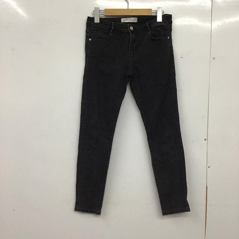 ザラ ZARA パンツ デニム、ジーンズ 38 無地 黒 / ブラック / black レディース USED 古着 中古 10153058