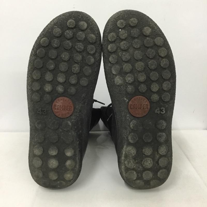 カンペール CAMPER ブーツ 一般 29758 レースアップ 43 無地 黒 / ブラック / black メンズ USED 古着 中古 10153059