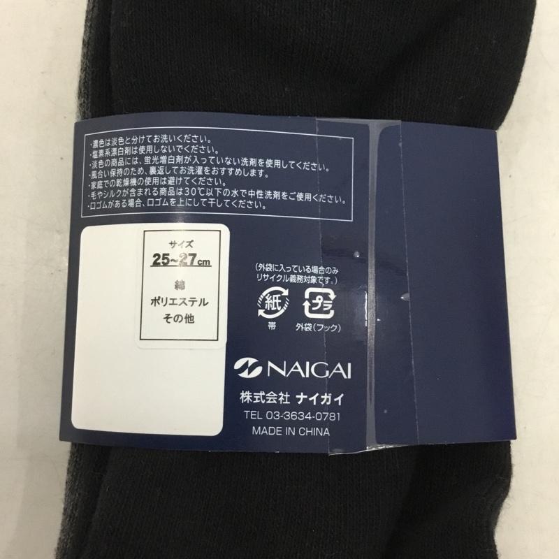 ポロラルフローレン POLO RALPH LAUREN ファッション小物 ファッション小物 靴下 3足セット 25～27cm ショート ワンポイント 黒 / ブラック / black X 灰 / グレー / gray X ダークグレー / ダークグレー / メンズ USED 古着 中古 10153062