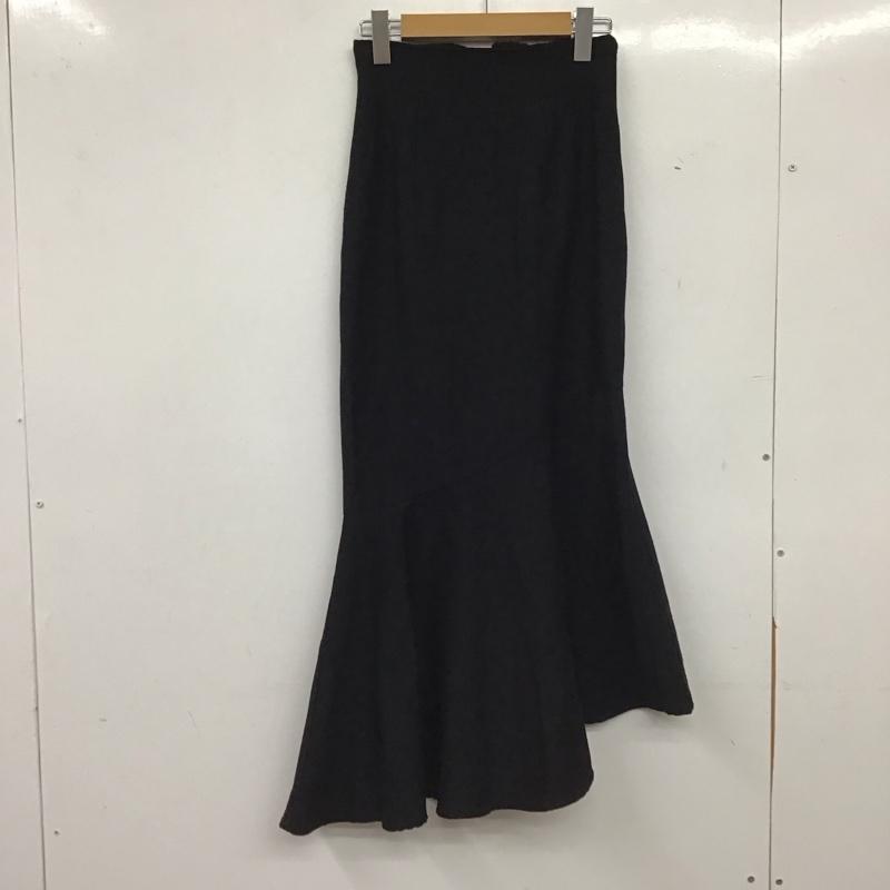 スライ SLY スカート ロングスカート 030gsl31-4400 ASYMMETRIC MERMAID スカート 0 無地 黒 / ブラック / black レディース USED 古着 中古 10153069