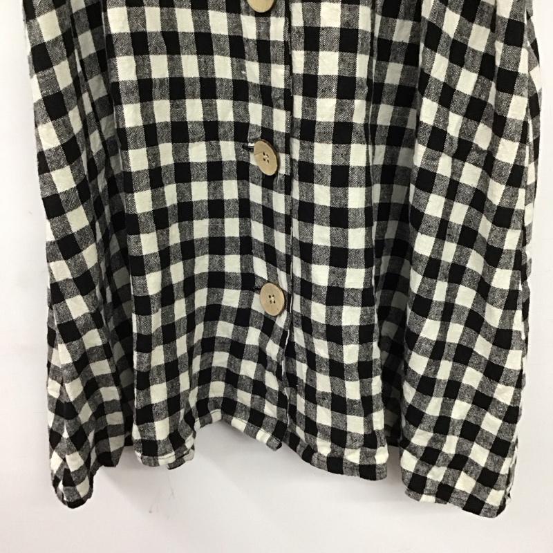 ザラ ZARA ワンピース ミニスカート L チェック 白 / ホワイト / white X 黒 / ブラック / black レディース USED 古着 中古 10153070