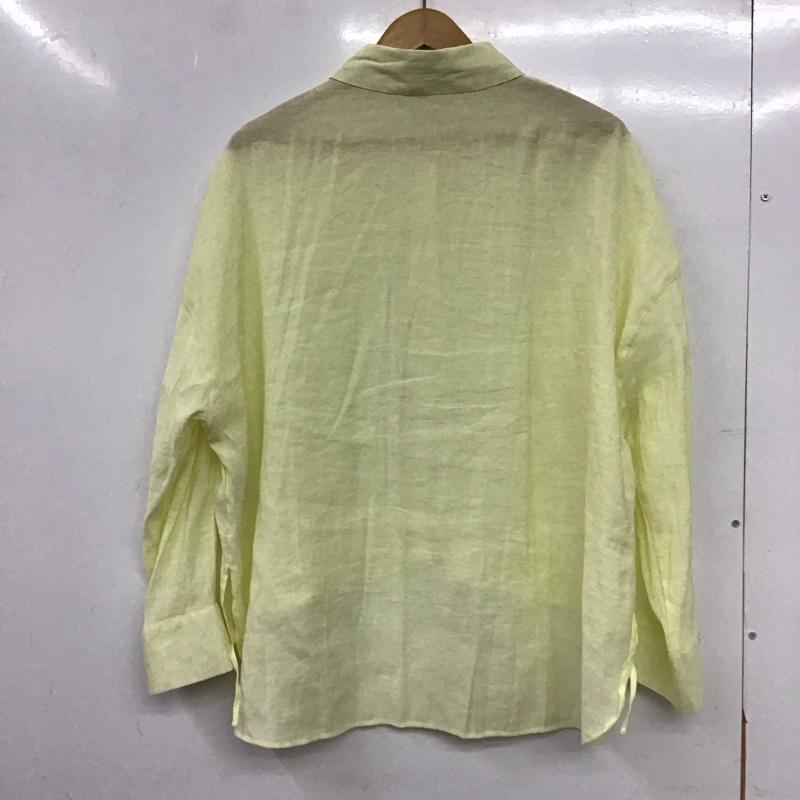 アースミュージックアンドエコロジー earth music&ecology シャツ、ブラウス 長袖 FREE 無地 黄 / イエロー / yellow レディース USED 古着 中古 10153073