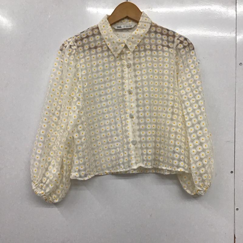 ザラ ZARA シャツ、ブラウス 七分袖 S 総柄 マルチカラー / マルチカラー / multicolor レディース USED 古着 中古 10153075