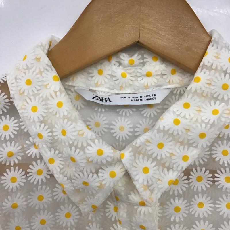 ザラ ZARA シャツ、ブラウス 七分袖 S 総柄 マルチカラー / マルチカラー / multicolor レディース USED 古着 中古 10153075