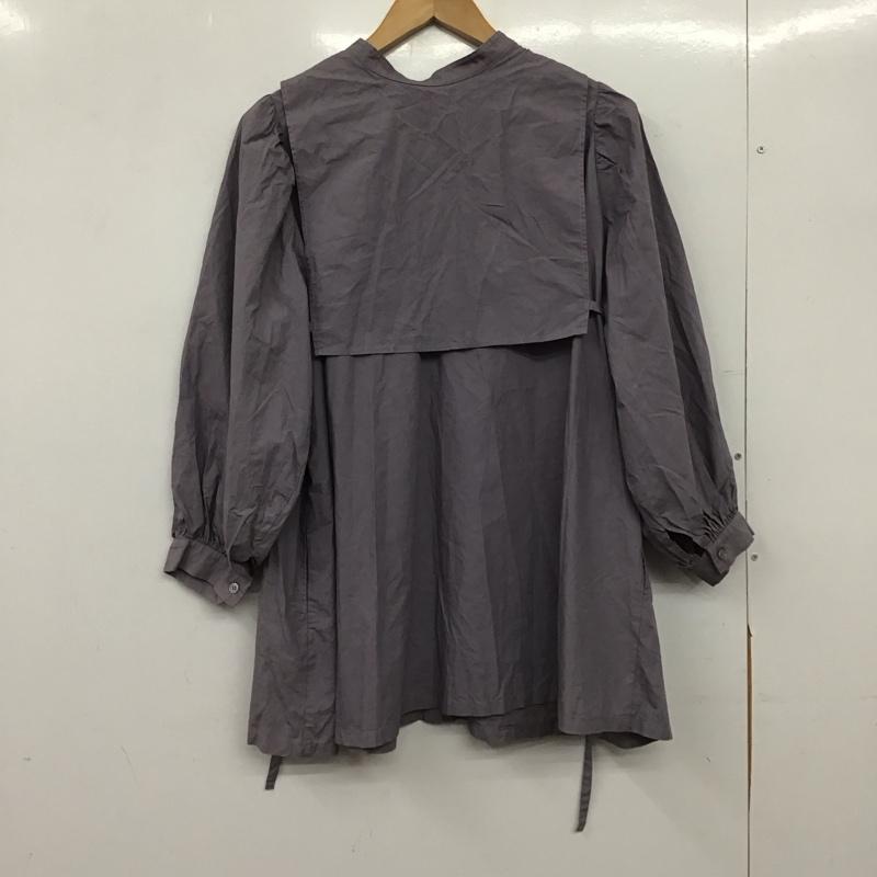 アルシーヴ archives シャツ、ブラウス 長袖 M 無地 紫 / パープル / purple レディース USED 古着 中古 10153076