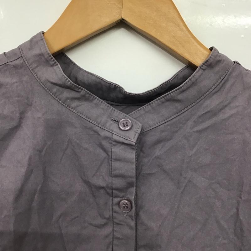 アルシーヴ archives シャツ、ブラウス 長袖 M 無地 紫 / パープル / purple レディース USED 古着 中古 10153076