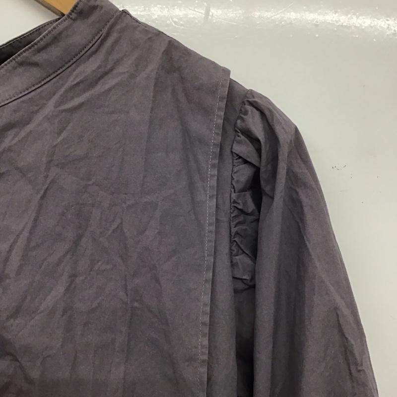 アルシーヴ archives シャツ、ブラウス 長袖 M 無地 紫 / パープル / purple レディース USED 古着 中古 10153076