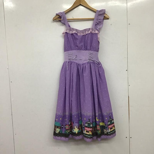 アクシーズファム axes femme ワンピース ひざ丈スカート FREE 総柄 マルチカラー / マルチカラー / multicolor レディース USED 古着 中古 10153079