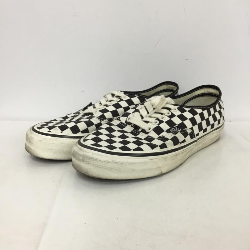 バンズ VANS スニーカー スニーカー 507452 28cm ローカット 28.0cm チェック 白 / ホワイト / white X 黒 / ブラック / black メンズ USED 古着 中古 10153082
