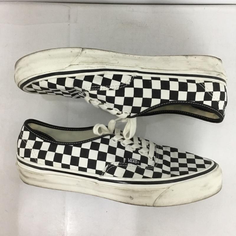 バンズ VANS スニーカー スニーカー 507452 28cm ローカット 28.0cm チェック 白 / ホワイト / white X 黒 / ブラック / black メンズ USED 古着 中古 10153082