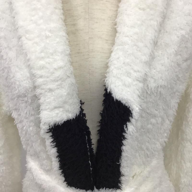 ジェラートピケ gelato pique カーディガン 長袖 タグ付 FREE 無地 白 / ホワイト / white レディース USED 古着 中古 10153086