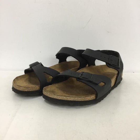 ビルケンシュトック BIRKENSTOCK サンダル サンダル RIO 36 ストラップ 23.0cm 無地 黒 / ブラック / black レディース USED 古着 中古 10153087