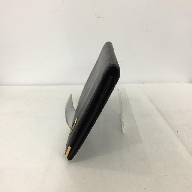 ダンヒル DUNHILL 財布 長財布 箱有 ロゴ、文字 黒 / ブラック / black X 金 / ゴールド / gold color メンズ USED 古着 中古 10153089