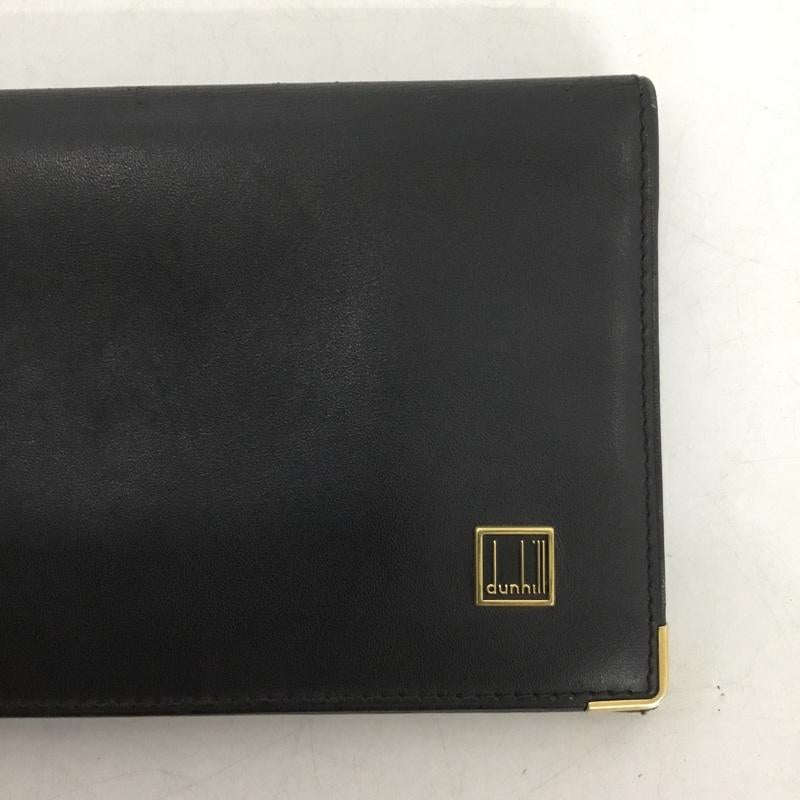ダンヒル DUNHILL 財布 長財布 箱有 ロゴ、文字 黒 / ブラック / black X 金 / ゴールド / gold color メンズ USED 古着 中古 10153089