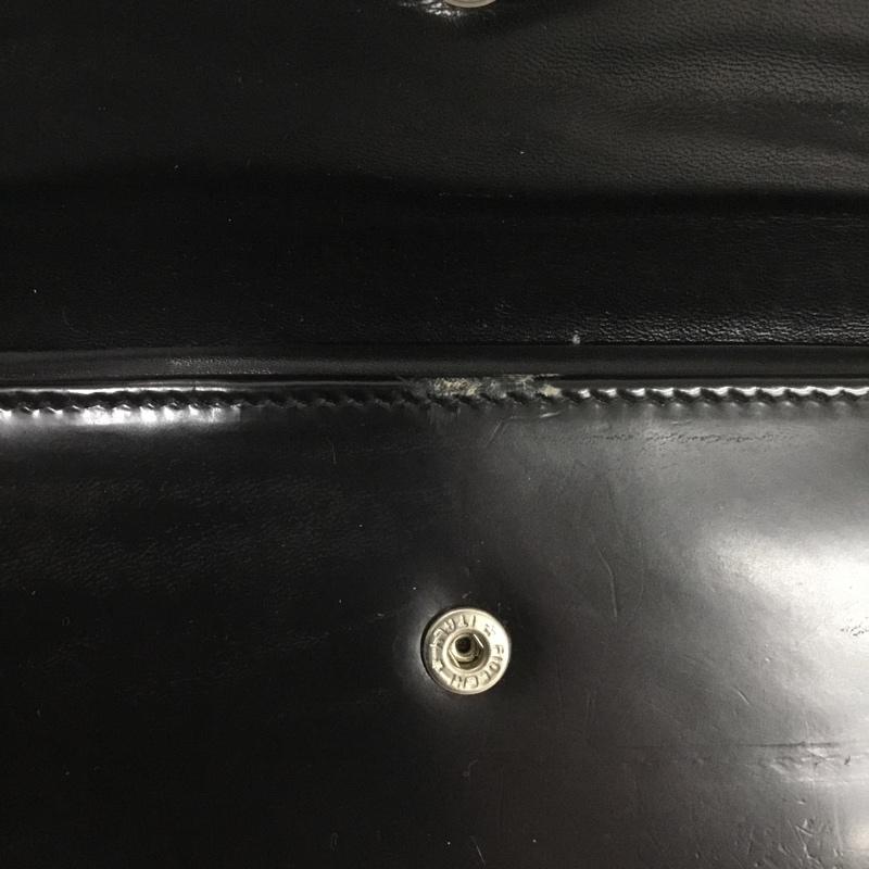 プラダ PRADA 財布 二つ折り ロゴ、文字 黒 / ブラック / black レディース USED 古着 中古 10153090