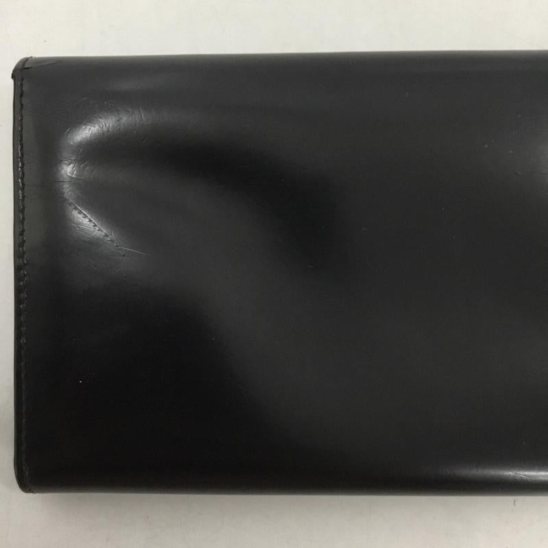 プラダ PRADA 財布 二つ折り ロゴ、文字 黒 / ブラック / black レディース USED 古着 中古 10153090