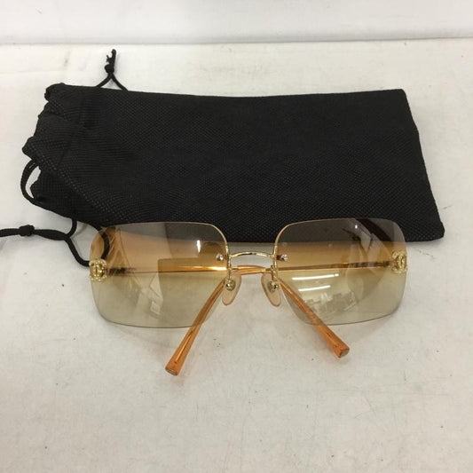 シャネル CHANEL めがね・サングラス サングラス 4017-D ココマーク グラデーション ワンポイント 橙 / オレンジ / orange レディース USED 古着 中古 10153091