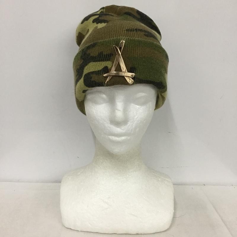 アルムナイクロージング Tha Alumni Clothing 帽子 ニット帽 迷彩 カモ柄 ワンポイント マルチカラー / マルチカラー / multicolor メンズ USED 古着 中古 10153092