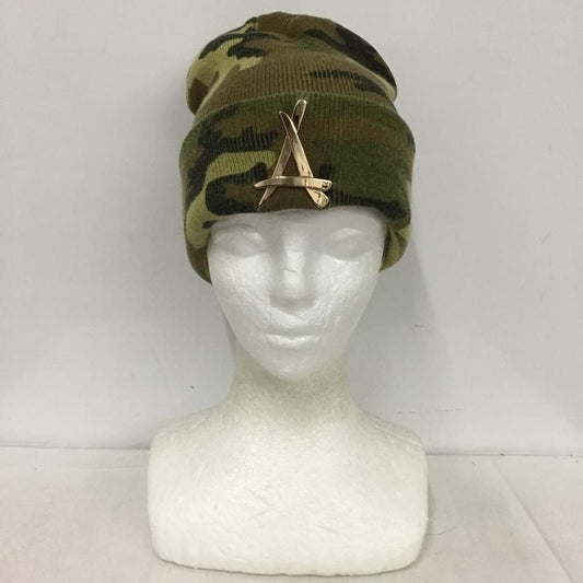 アルムナイクロージング Tha Alumni Clothing 帽子 ニット帽 迷彩 カモ柄 ワンポイント マルチカラー / マルチカラー / multicolor メンズ USED 古着 中古 10153092