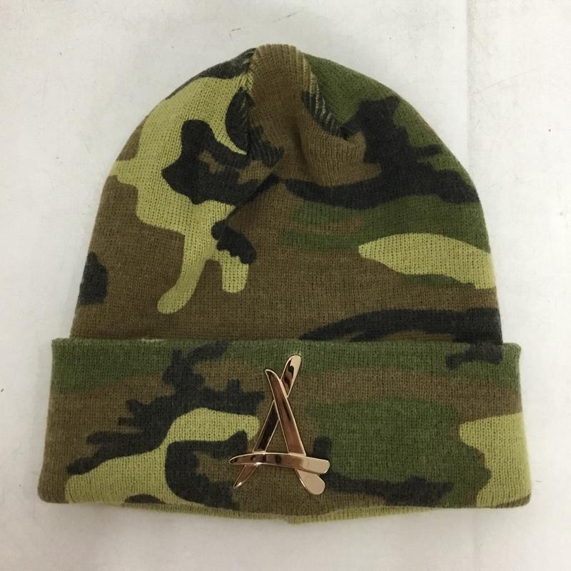 アルムナイクロージング Tha Alumni Clothing 帽子 ニット帽 迷彩 カモ柄 ワンポイント マルチカラー / マルチカラー / multicolor メンズ USED 古着 中古 10153092
