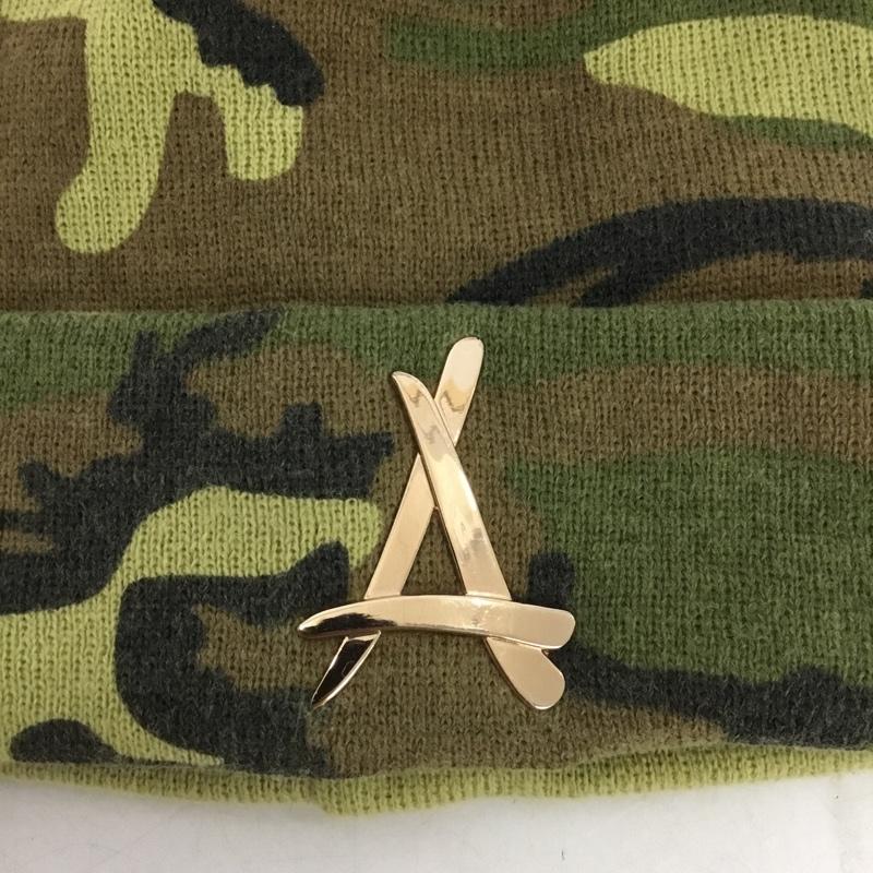 アルムナイクロージング Tha Alumni Clothing 帽子 ニット帽 迷彩 カモ柄 ワンポイント マルチカラー / マルチカラー / multicolor メンズ USED 古着 中古 10153092