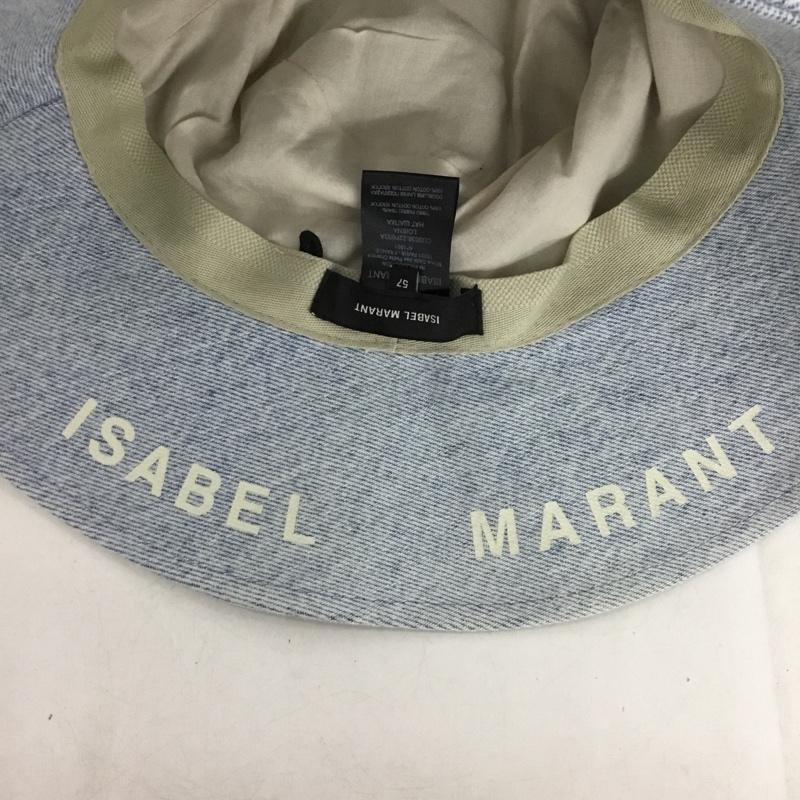 イザベルマラン ISABEL MARANT 帽子 ハット CU0036-22P033A LOIENA コットン バケットハット 無地 水色 / ライトブルー / レディース USED 古着 中古 10153093