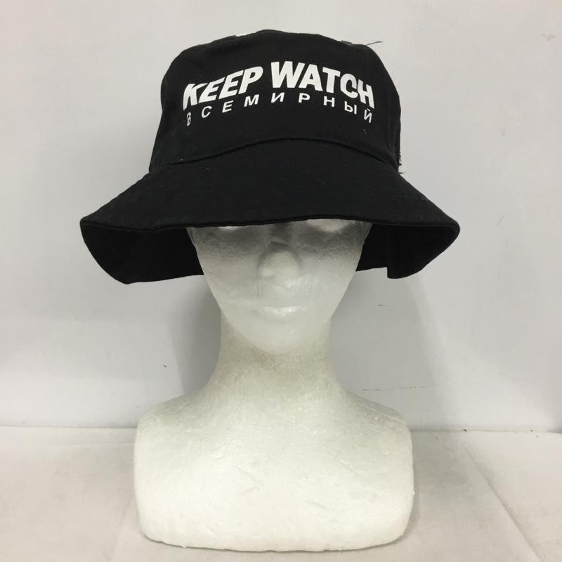 ミシカ MISHKA 帽子 ハット MSS203221F バケットハット ロゴ、文字 黒 / ブラック / black メンズ USED 古着 中古 10153094