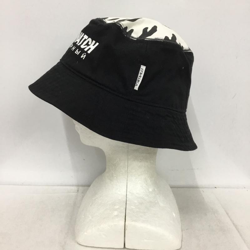 ミシカ MISHKA 帽子 ハット MSS203221F バケットハット ロゴ、文字 黒 / ブラック / black メンズ USED 古着 中古 10153094
