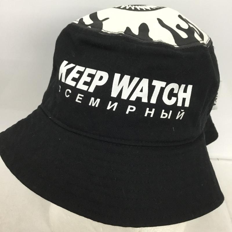 ミシカ MISHKA 帽子 ハット MSS203221F バケットハット ロゴ、文字 黒 / ブラック / black メンズ USED 古着 中古 10153094