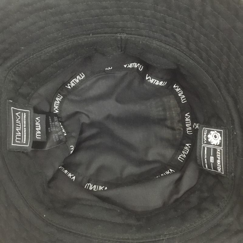 ミシカ MISHKA 帽子 ハット MSS203221F バケットハット ロゴ、文字 黒 / ブラック / black メンズ USED 古着 中古 10153094