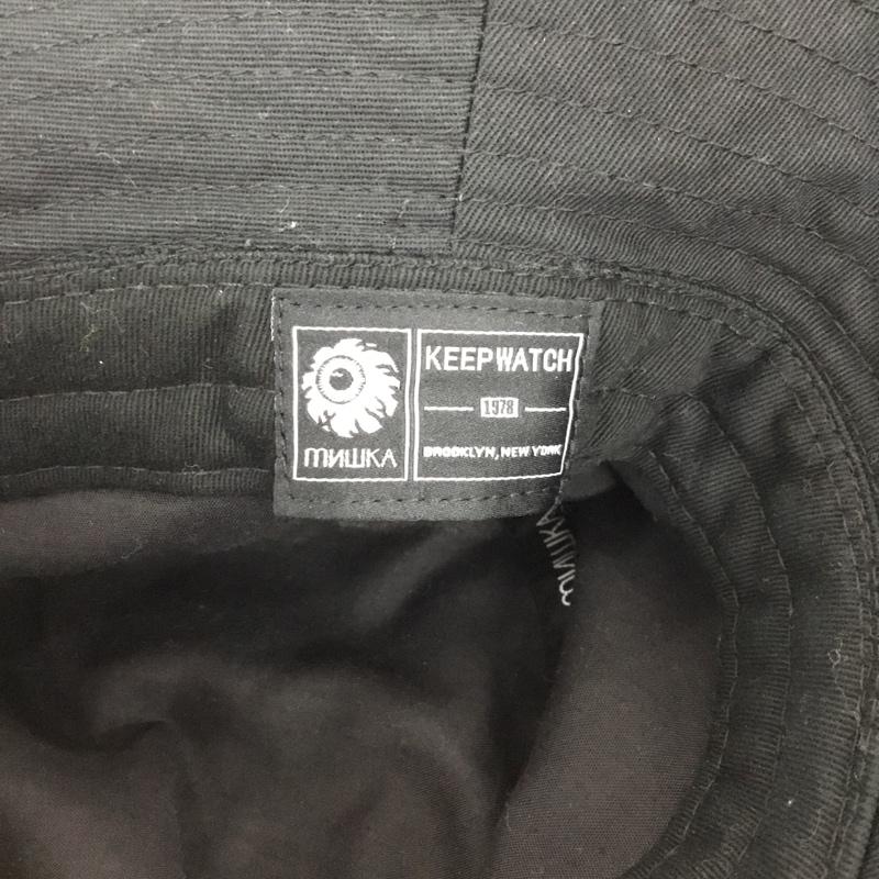 ミシカ MISHKA 帽子 ハット MSS203221F バケットハット ロゴ、文字 黒 / ブラック / black メンズ USED 古着 中古 10153094