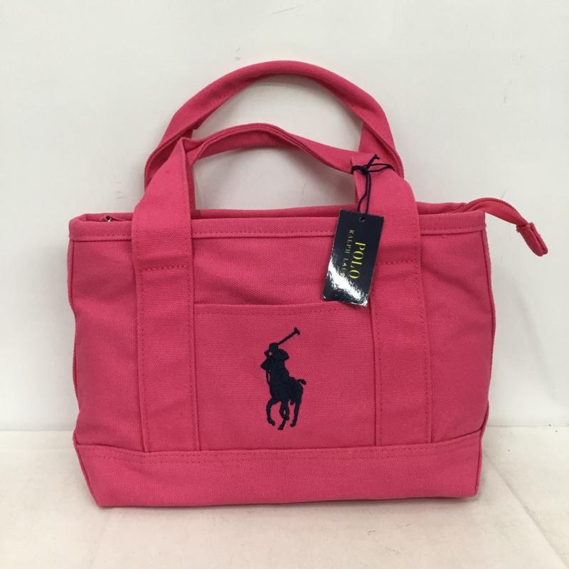 ポロラルフローレン POLO RALPH LAUREN ハンドバッグ ハンドバッグ ミニトートバッグ ワンポイント 桃 / ピンク / pink レディース USED 古着 中古 10153099