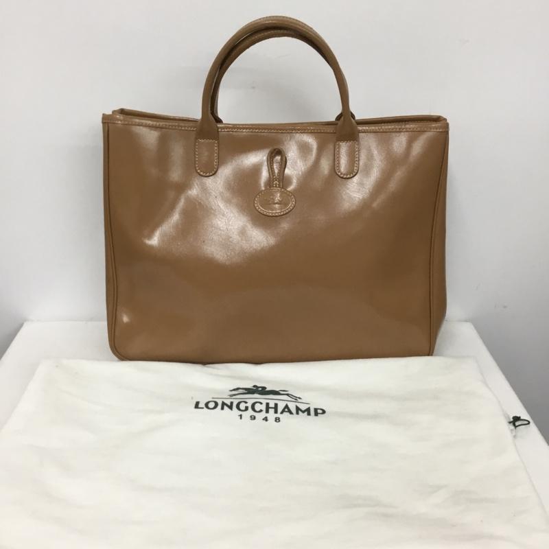 ロンシャン LONGCHAMP トートバッグ トートバッグ ロゾ ワンポイント 茶 / ブラウン / brown レディース USED 古着 中古 10153104