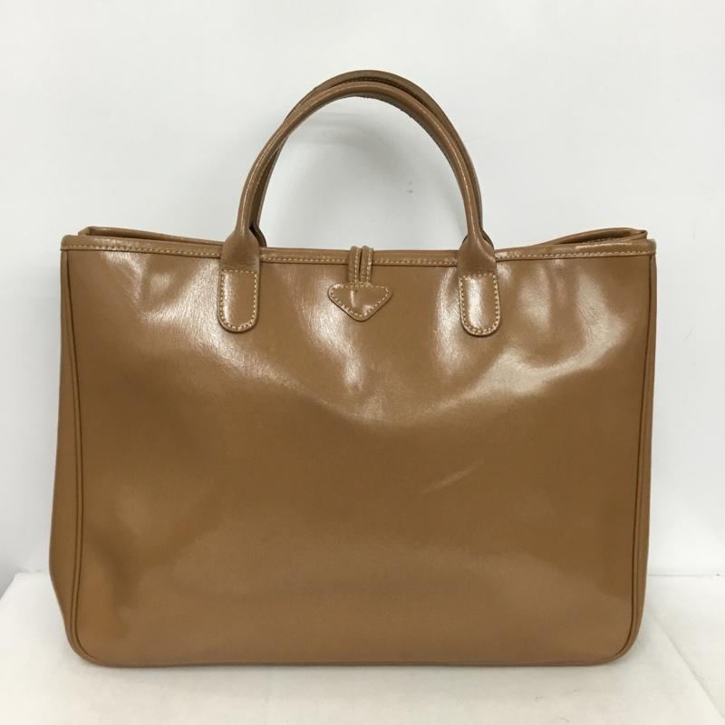 ロンシャン LONGCHAMP トートバッグ トートバッグ ロゾ ワンポイント 茶 / ブラウン / brown レディース USED 古着 中古 10153104