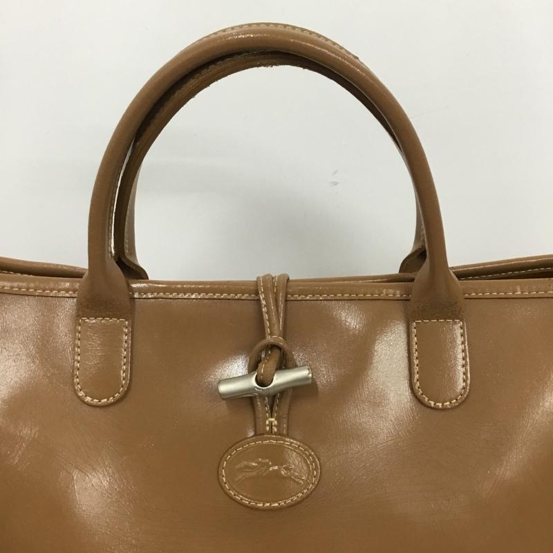 ロンシャン LONGCHAMP トートバッグ トートバッグ ロゾ ワンポイント 茶 / ブラウン / brown レディース USED 古着 中古 10153104