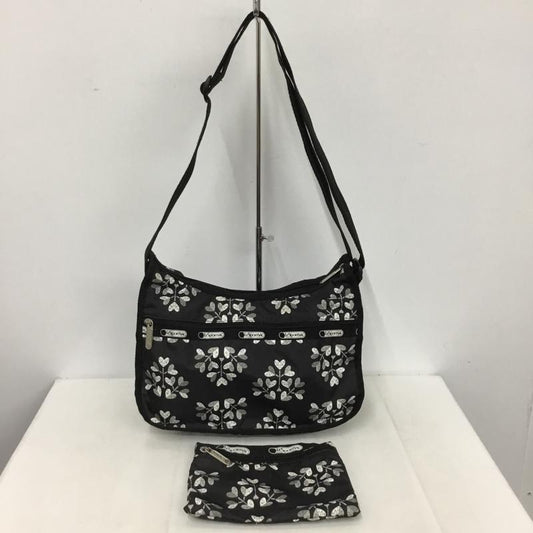 レスポートサック LeSportsac ショルダーバッグ ショルダーバッグ ポーチセット 総柄 黒 / ブラック / black レディース USED 古着 中古 10153105