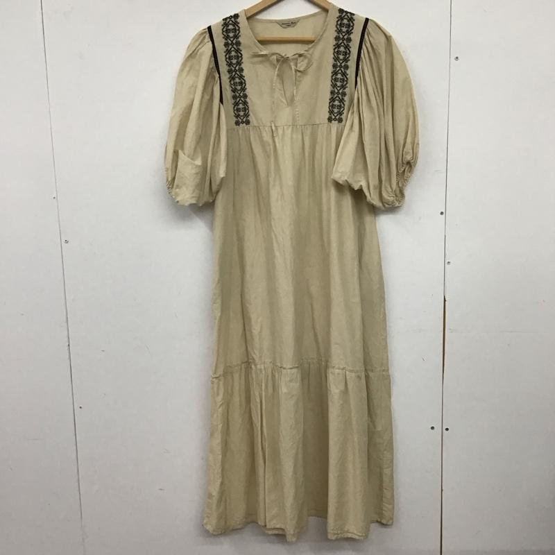 サマンサモスモス Samansa Mos2 ワンピース ロングスカート FREE 刺繍 ベージュ / ベージュ / beige レディース USED 古着 中古 10153107