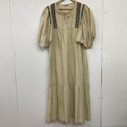 サマンサモスモス Samansa Mos2 ワンピース ロングスカート FREE 刺繍 ベージュ / ベージュ / beige レディース USED 古着 中古 10153107