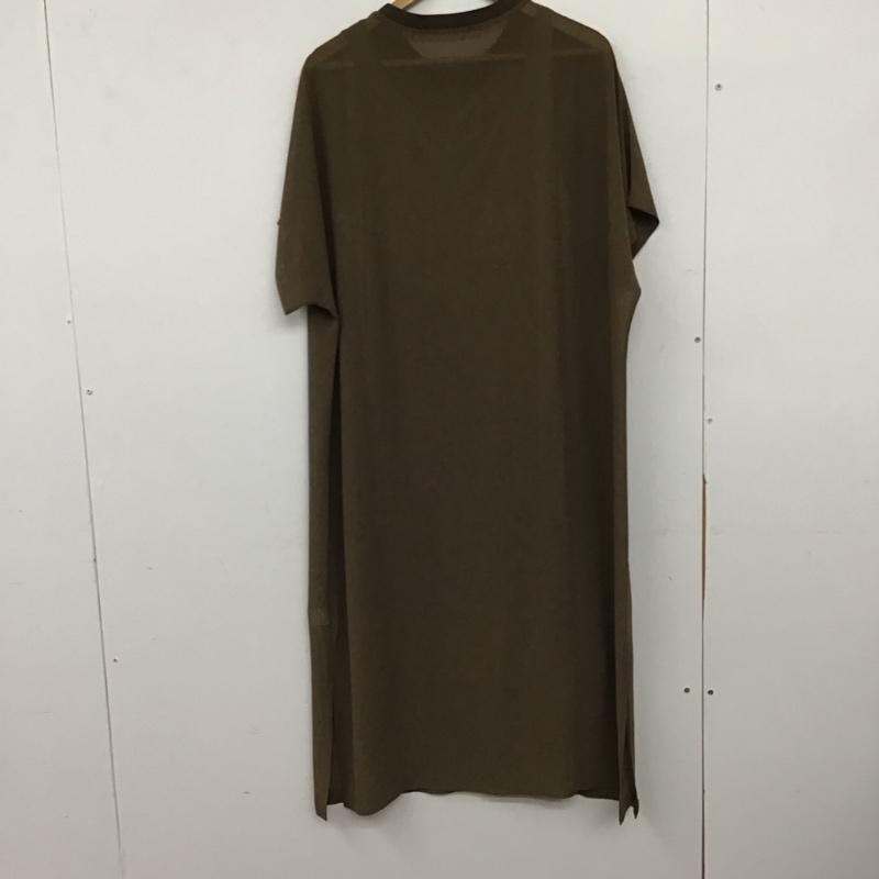 ビューティアンドユース BEAUTY&YOUTH ワンピース ロングスカート 1626-137-4282 シフォンレイヤード ドルマンスリーブワンピース 無地 茶 / ブラウン / brown レディース USED 古着 中古 10153113